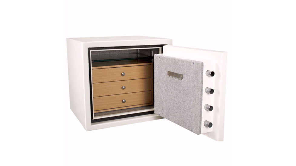 Barska Keypad Fireproof Jewelry Safe, 1.91 Cu. Ft., White, AX13616