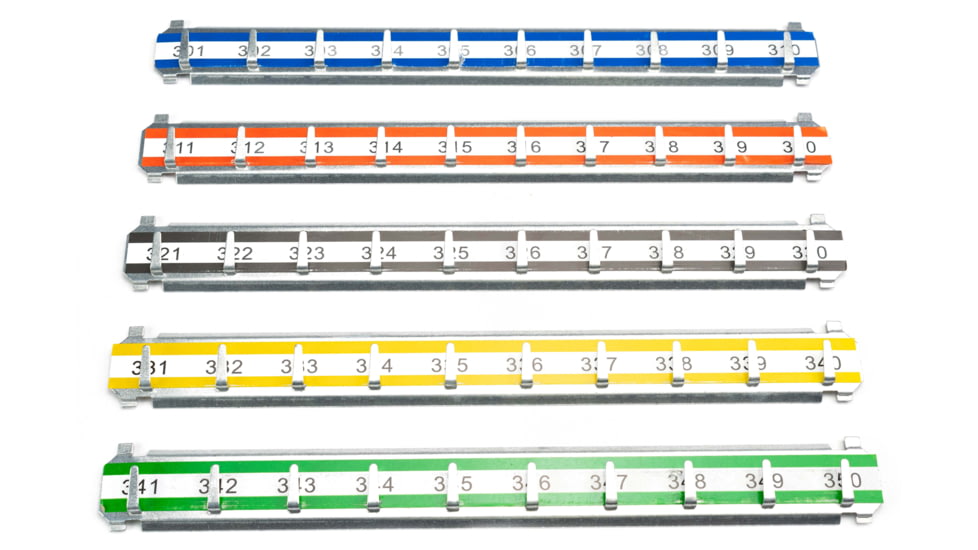 Barska Labeled Key Shelves w/ 301-400 Numbered Hooks for Key Cabinets, Multi, Medium, AF13688