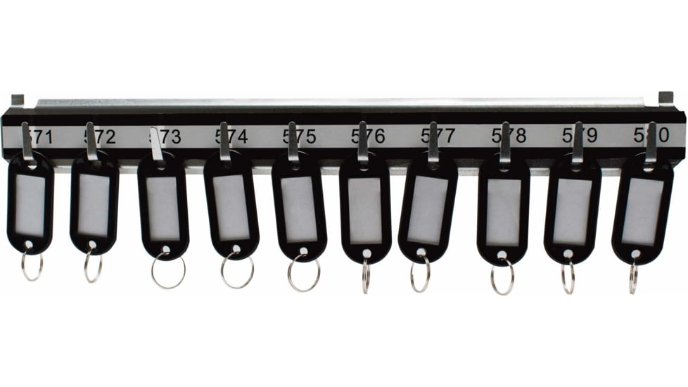 Barska Labeled Key Shelves w/ 501-600 Numbered Hooks for Key Cabinets, Multi, Medium, AF13692