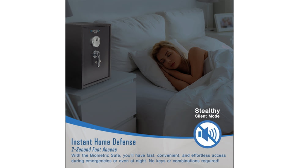 Barska Large Biometric Fingerprint Scanner Safe, 14in x 13in x 19.75in Exterior AX11650