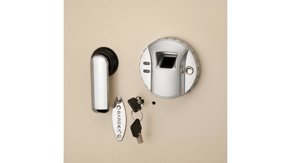 Barska Large Biometric Wall Safe,30x13.6x3.5in,Cream AX12408