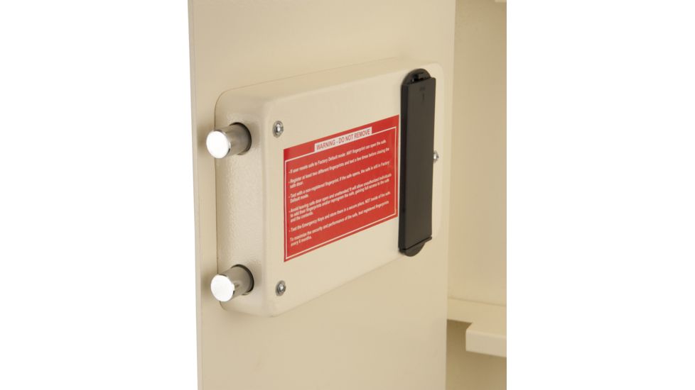 Barska Large Biometric Wall Safe Left Opening,Cream AX12880