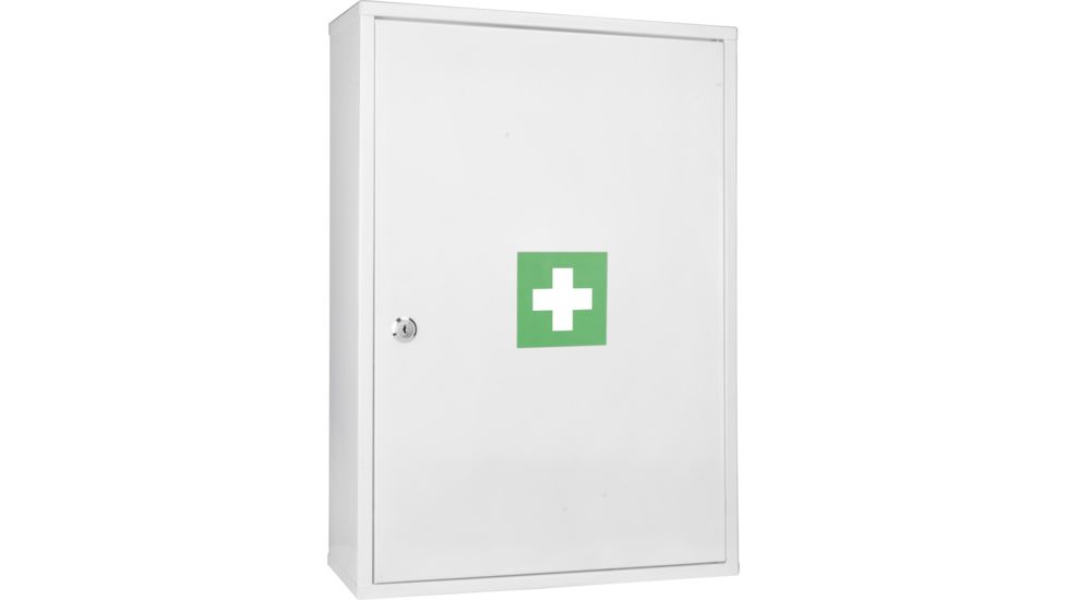 Barska Large Medical Cabinet,15x5.5x20.9in,White CB12824