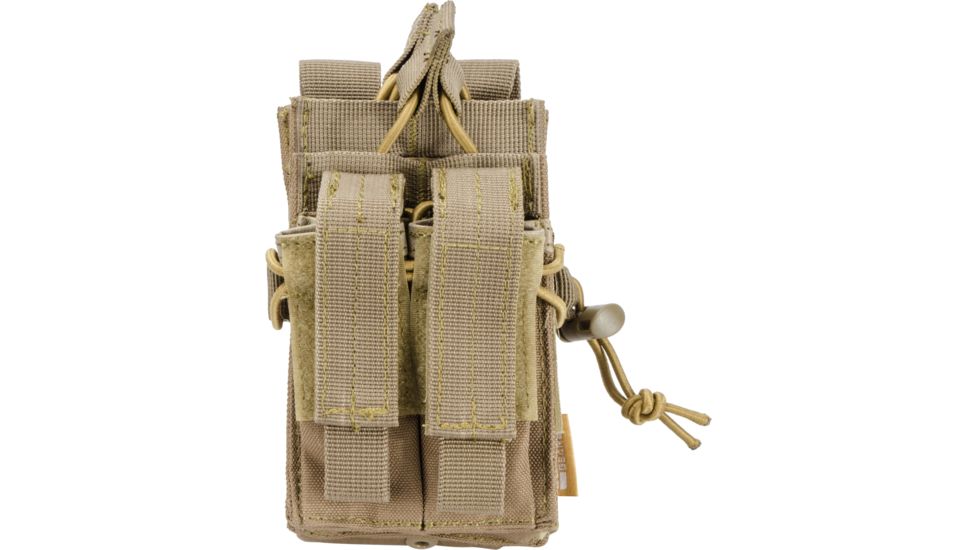 Barska Loaded Gear CX-950 Dual Stacked Rifle and Handgun Mag Pouch,Flat Dark Earth BI13014