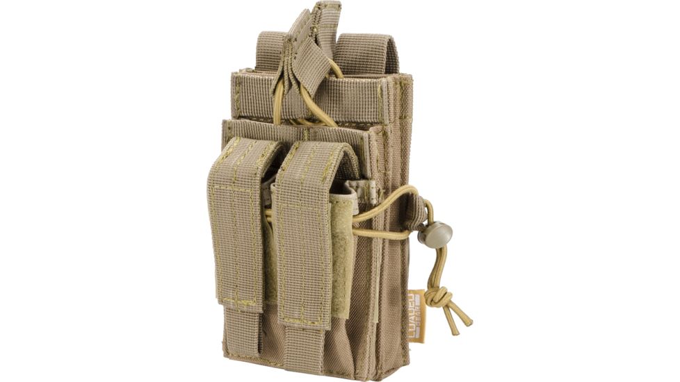 Barska Loaded Gear CX-950 Dual Stacked Rifle and Handgun Mag Pouch,Flat Dark Earth BI13014