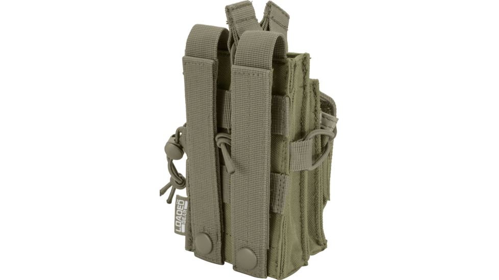 Barska Loaded Gear CX-950 Dual Stacked Rifle and Handgun Mag Pouch,OD Green BI13016