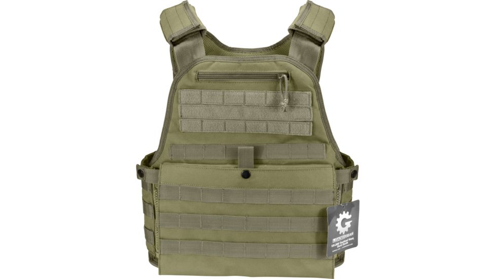 Barska Loaded Gear VX-500 MOLLE Plate Carrier Tactical Vest,OD Green BI12290