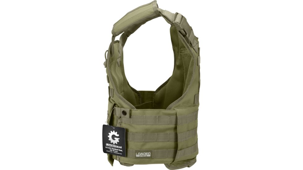 Barska Loaded Gear VX-500 MOLLE Plate Carrier Tactical Vest,OD Green BI12290
