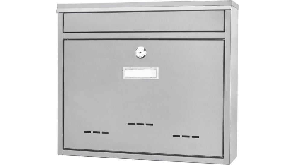 Barska Locking Wall Mount Mailbox, White, Medium CB13252