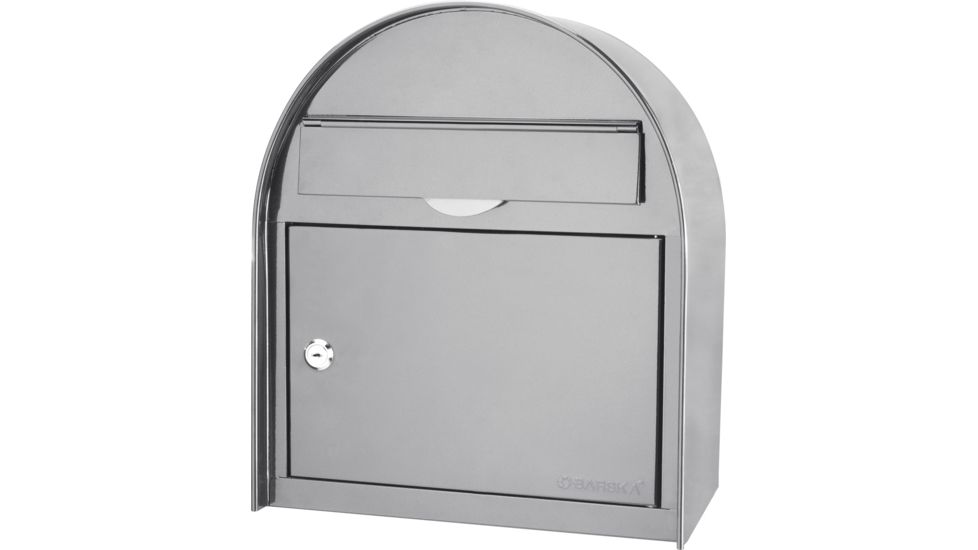 Barska Locking Wall Mount Mailbox, White, Large CB13254