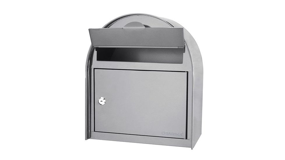 Barska Locking Wall Mount Mailbox, White, Large, CB13254