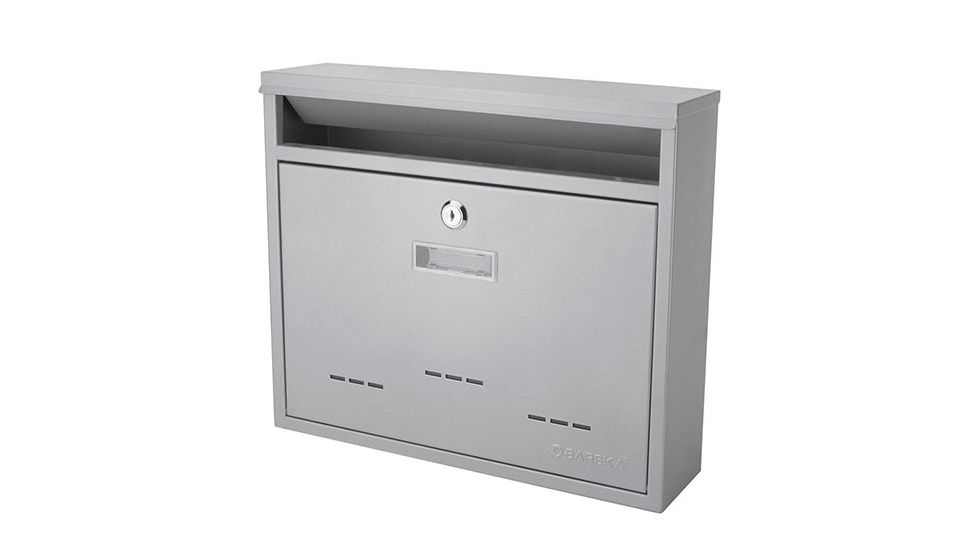 Barska Locking Wall Mount Mailbox, White, Medium, CB13252