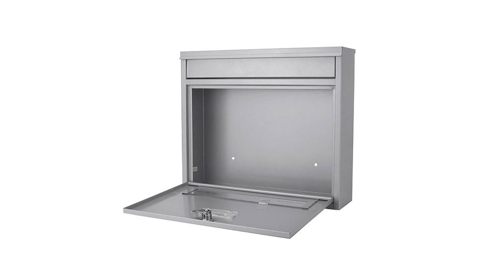 Barska Locking Wall Mount Mailbox, White, Medium, CB13252