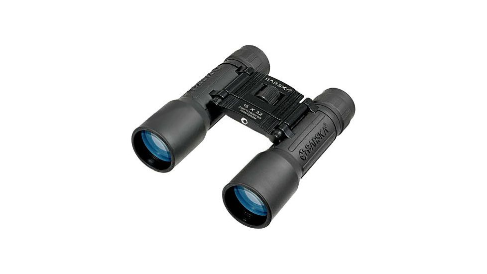Barska Lucid View 16x32mm Roof Prism Compact Binoculars, Clam Pack, Camo, Black, AB10115