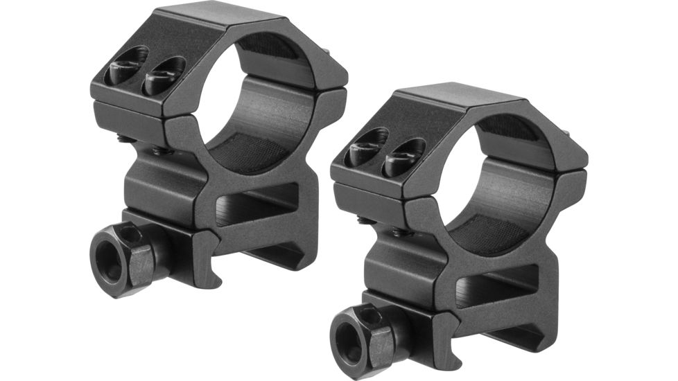 Barska Medium 1in Weaver Style HQ Rings, Black, Medium AI13184