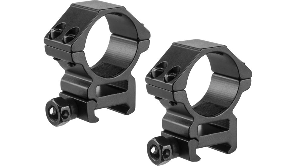 Barska Medium 30mm Weaver Style HQ Rings, Black, Medium AI13188