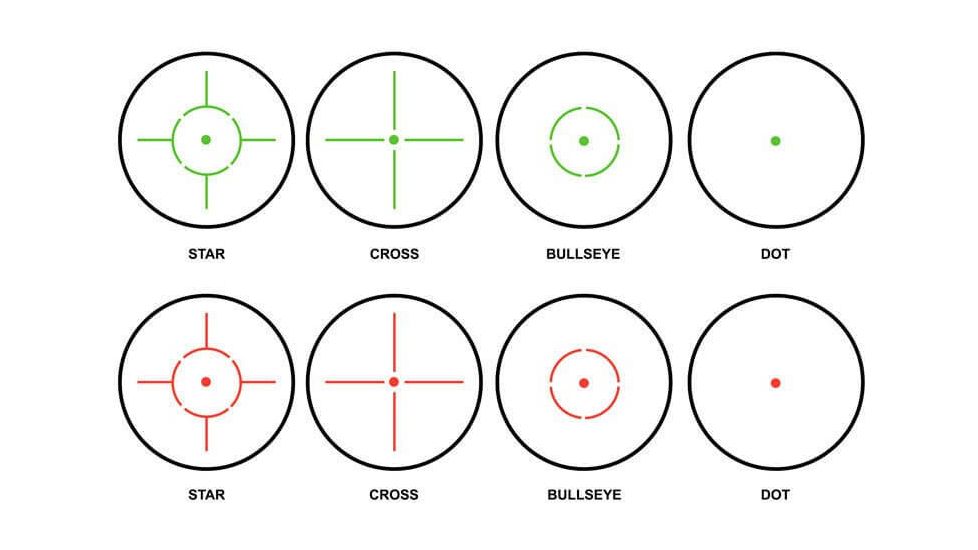Barska Multi Reticle Electro Sight with Red Laser, Black AC12136