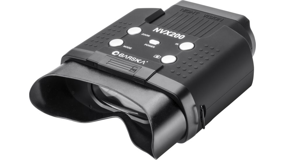 Barska Night Vision NVX200 Infrared Illuminator Digital Binoculars, Black, Medium BQ12996