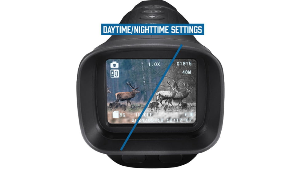 Barska NV-1 6x25mm Night Vision Infrared Digital Monocular, Matte Black, BQ14070