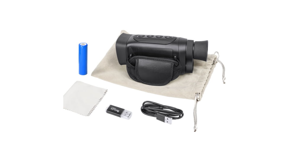 Barska NV-1 6x25mm Night Vision Infrared Digital Monocular, Matte Black, BQ14070