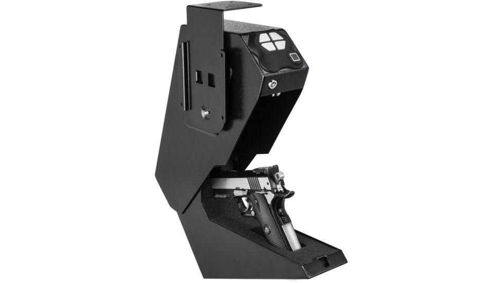 Barska Quick Access Biometric Handgun Desk Safe, Black, Medium, AX13092
