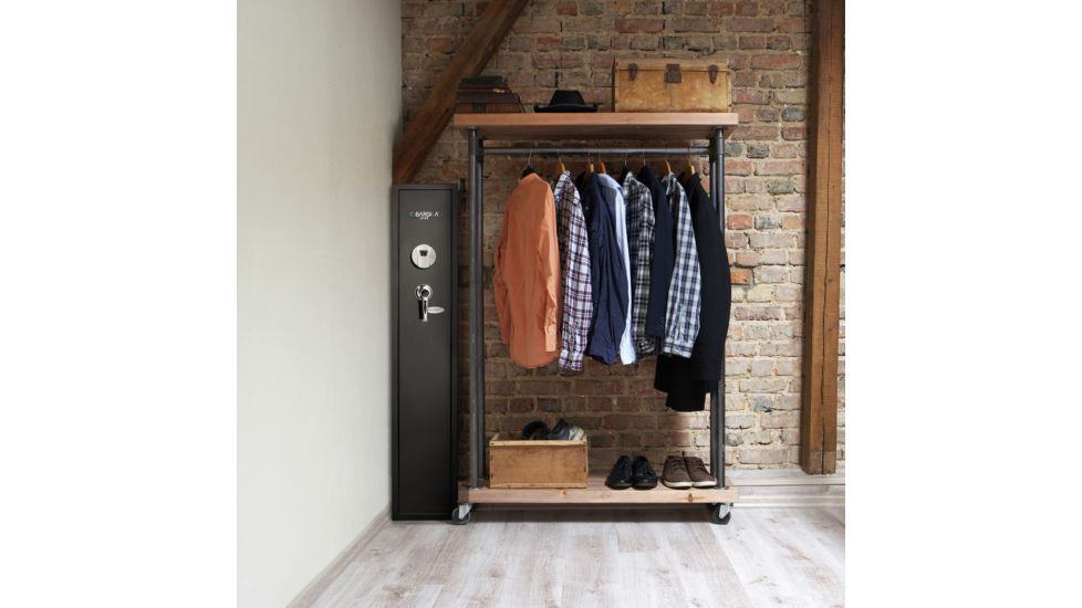 Barska Quick-Access Biometric Rifle Safe, Matte Black, AX11652