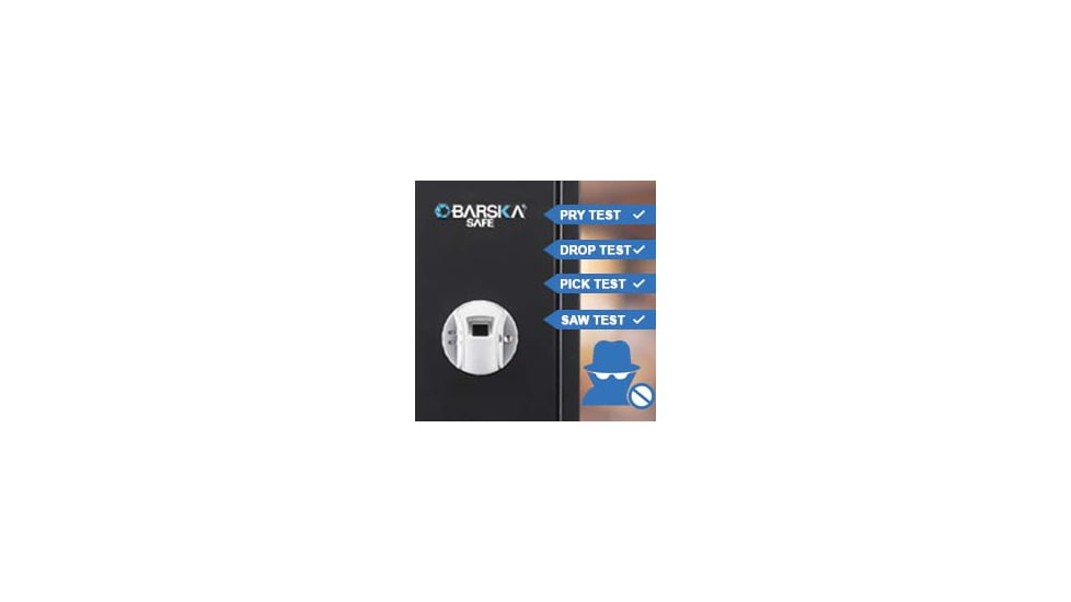 Barska Quick-Access Biometric Rifle Safe, Matte Black, AX11652