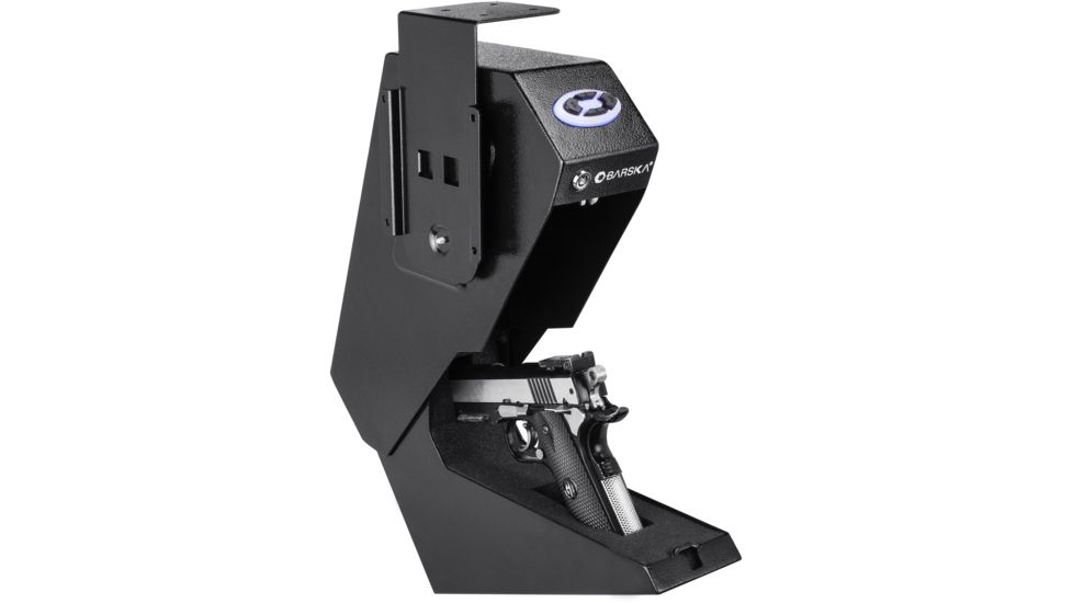 Barska Quick Access Handgun Desk Safe, Black AX13094