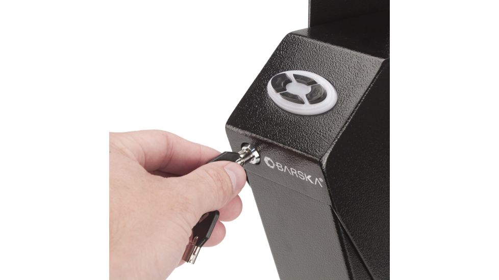 Barska Quick Access Handgun Desk Safe, Black AX13094