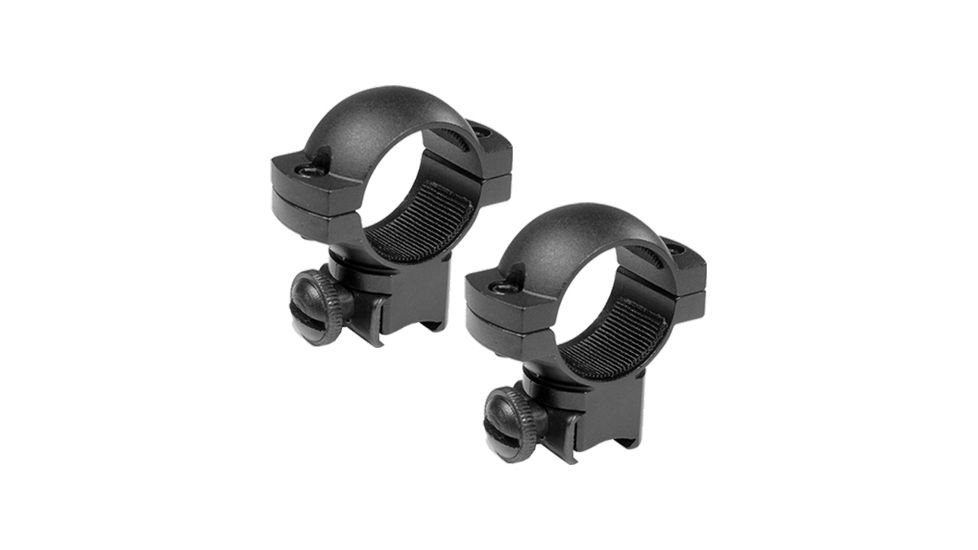 Barska Rifle Scope Rings - 1in, High Height, Matte Black, Dovetail, Airgun .22 - AI10342