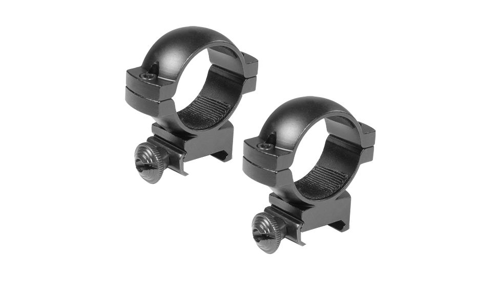 Barska Rifle Scope Rings - 30mm, High Height, Matte Black, Weaver - AI10340