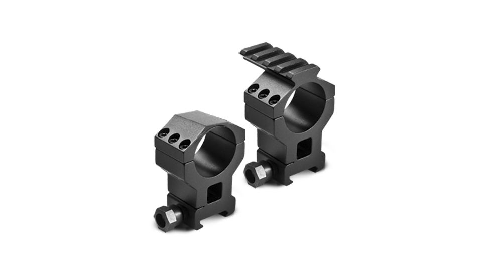 Barska Rifle Scope Rings - 30mm w/ 1in Insert, High Height, Picatinny Rail, See-Through Base - AI11480