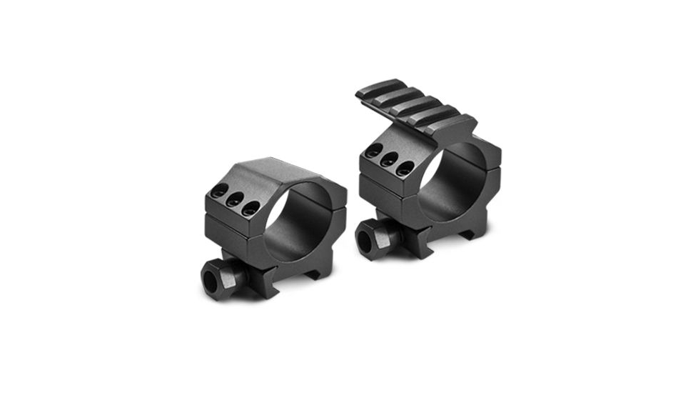 Barska Rifle Scope Rings - 30mm w/ 1in Insert, Low Height, Picatinny Rail, See-Through Base - AI11490