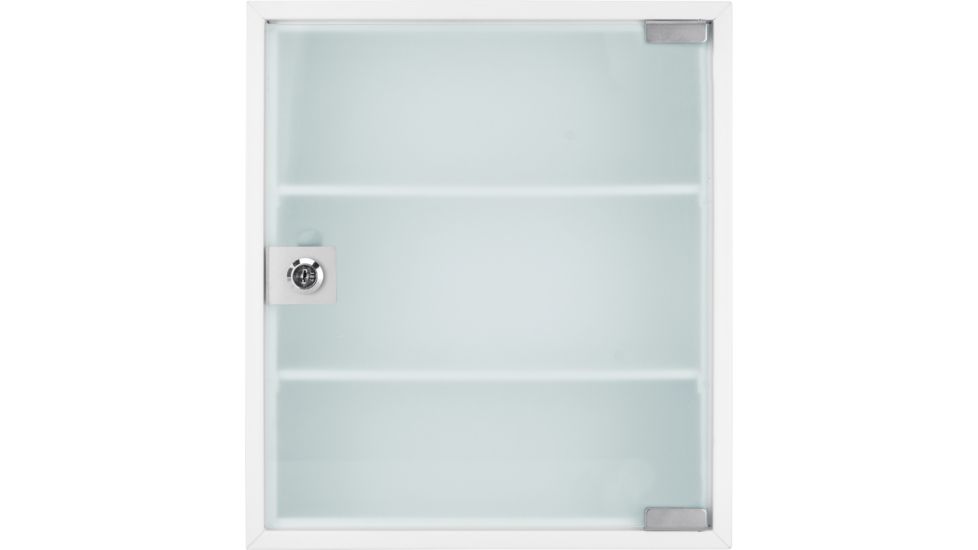 Barska Standard Medical Cabinet,12.4x3.94x14.17in,White CB12822