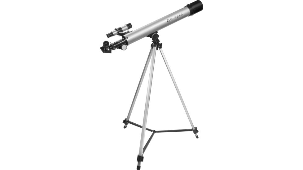 Barska Starwatcher 50x600 mm PH Refractor Telescope w/ Finderscope, 450 Power, Silver, AE10748