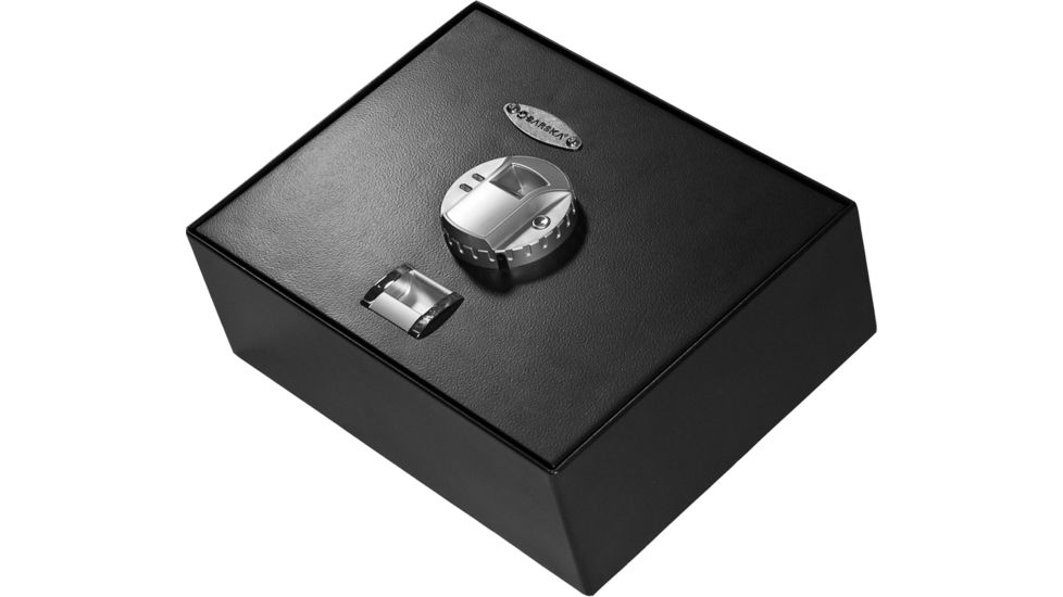 Barska Top Open BioMetric Safe, Black, 14.75x11.25x5in Exerior AX11556