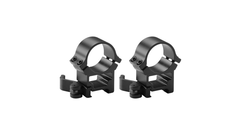 Barska Weaver Style See-Through Quick Release Rings, 30mm. Diameter, 1.3in. High, Per 2 193837