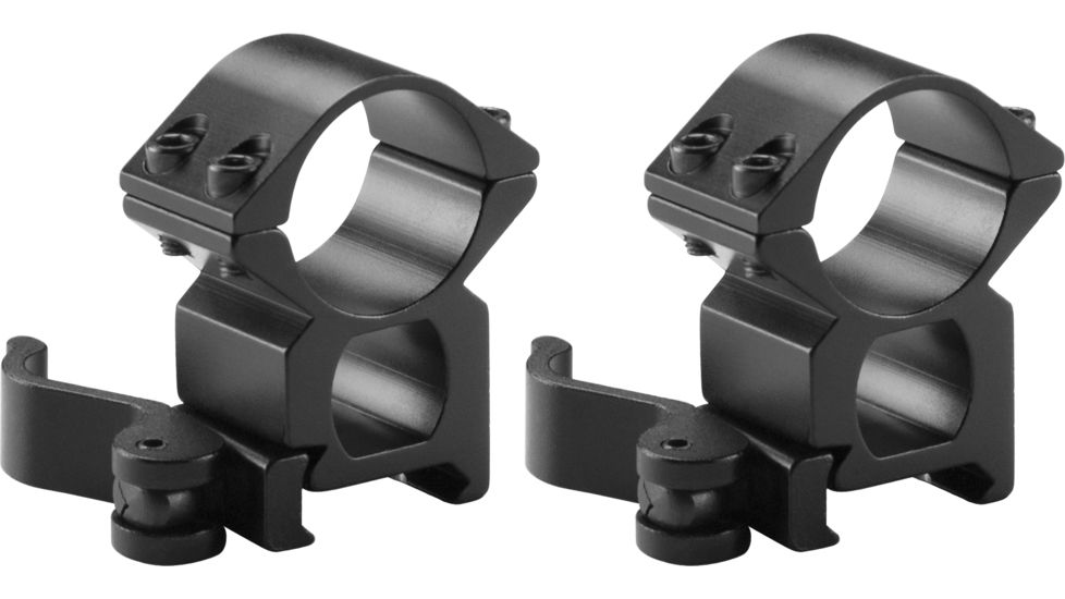 Barska Weaver Style See-Through Quick Release Rings, 1in. Diameter, 1.2in. High, Per 2 193825