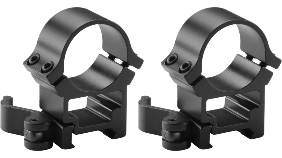 Barska Weaver Style See-Through Quick Release Rings, 30mm. Diameter, 1.3in. High, Per 2 193837