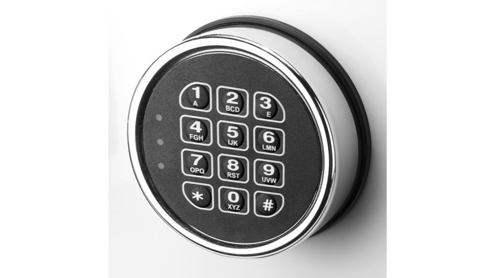 Barska White Keypad Jewelry Safe Tan Interior, White, Medium AX13104