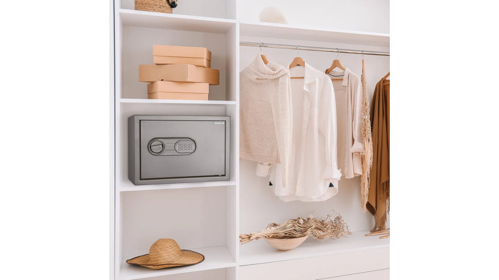 Barska WL80 WardenLight 0.8 Cu. ft Digital Keypad Safe with Interior LED Light, Black, Small, AX13748