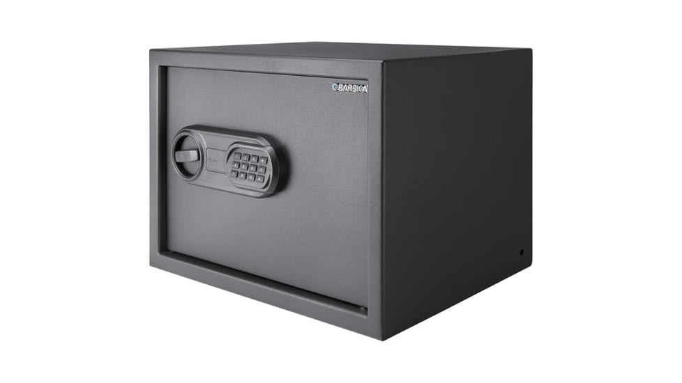 Barska WL80 WardenLight 0.8 Cu. ft Digital Keypad Safe with Interior LED Light, Black, Small, AX13748