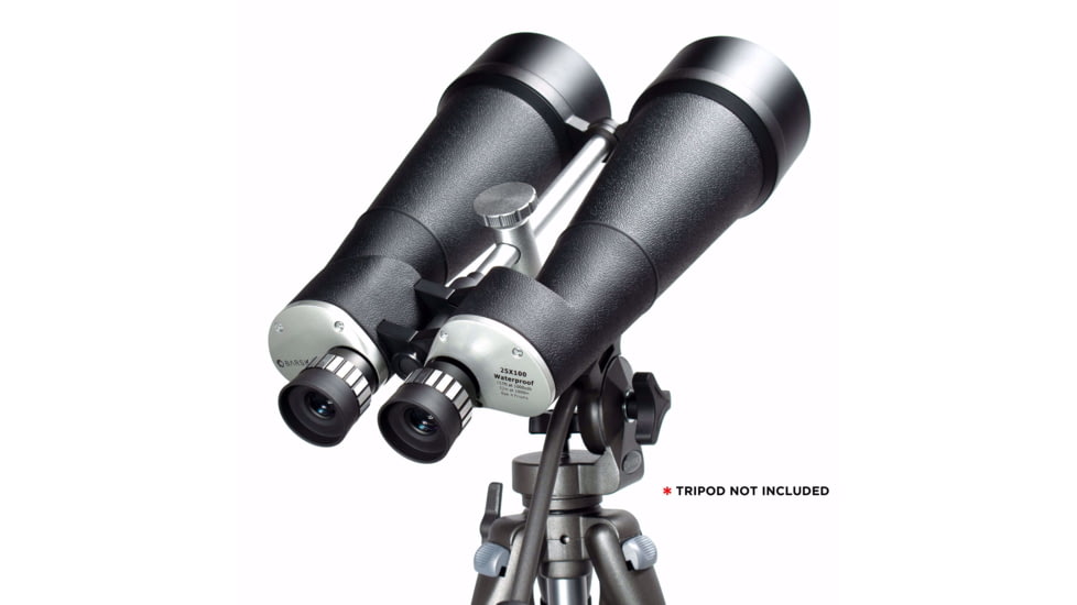 Barska WP Cosmos 25x100mm BAK-4 Prism Astronomical Binoculars w/ Premium Carrying Case, Metal, Black, Medium, AB13642