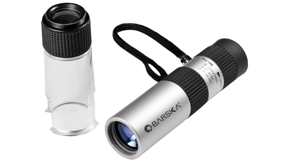 Barska Zoom 8-25x25 BK-7 Multicoated Monocular/Microscope w/ Carrying Case &amp; Cloth AA11568