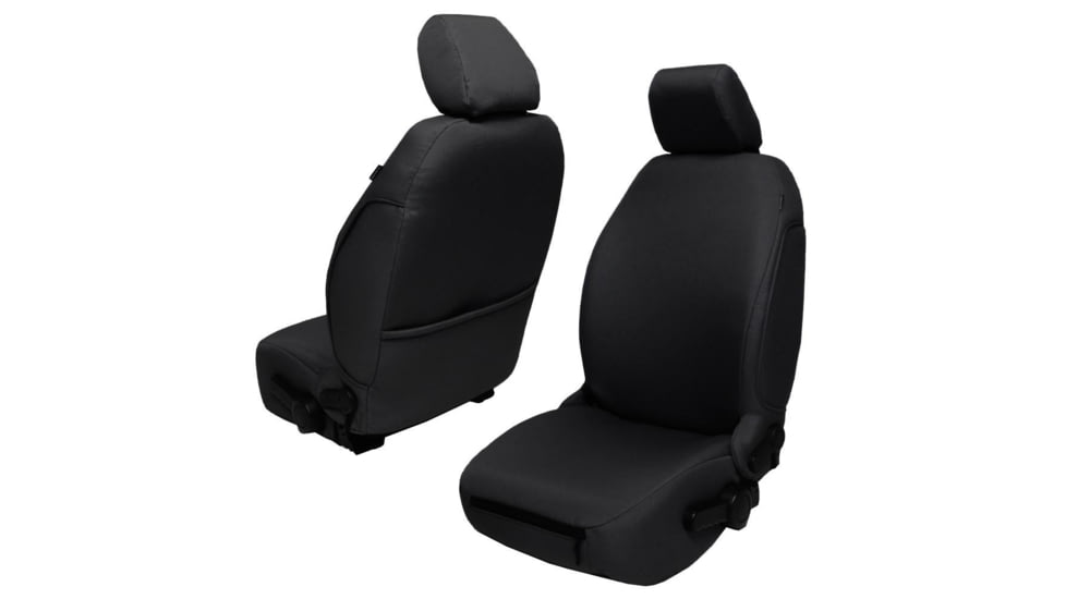 Bartact Jeep JKU Seat Covers Rear Split Bench 2013-2017 Wrangler JKU Baseline Performance, Black, JKBC2013R4B