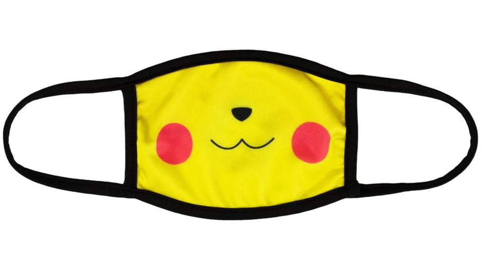 Bartact Kids Reversible 2 Ply Polyester Reusable Washable Face Mask Cover w/ Filter Slot, Small, Pokemon Pikachu, FMPOKEMN
