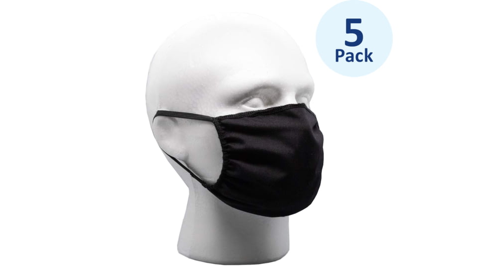 Bartact Woven Cotton Face Masks, 5 pack, One Size, FM-OT-B5