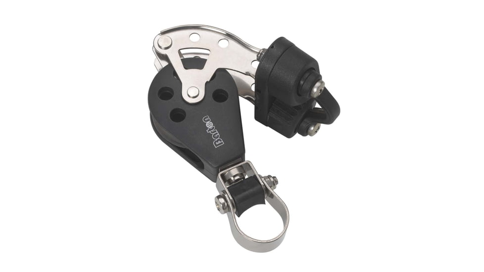 Barton Marine Size 3 Stanchion Lead Block - Single w/Becket and Cam Cleat, N03591