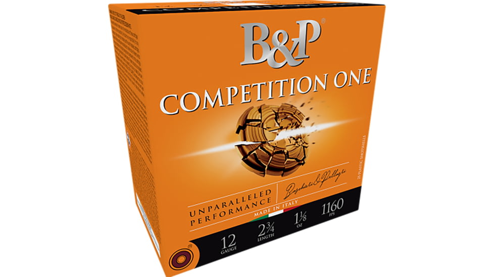 Baschieri &amp; Pellagri Competition One 12 Gauge 1 1/8 oz Grain 2.75 in Shotgun Ammo, #7.5, 25 Rounds, 12B32CP7