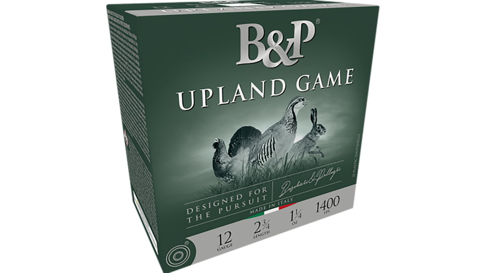 Baschieri &amp; Pellagri Upland Game 20 Gauge 0.875 oz 2.75in Shotgun Ammo, #7.5, 25 Rounds, 20B78UP7